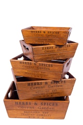 Träbricka Herbs & Spices