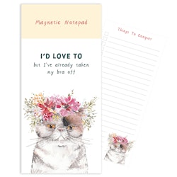 Magnetic Notepad Bra Off