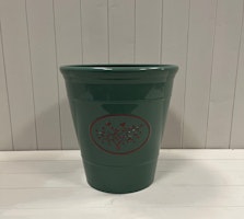 Green Round Love Heart Tree Planter