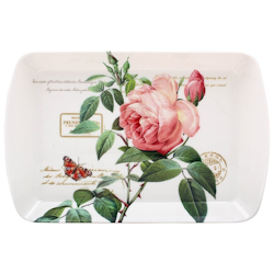 Redoute Rose Tray S