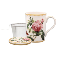 Redoute Rose Infuser Mug Set