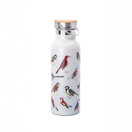 Vintage Birds Metal Water Bottle