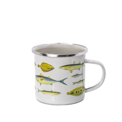 Vintage Fish Tin Mug