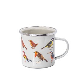 Vintage Birds Tin Mug
