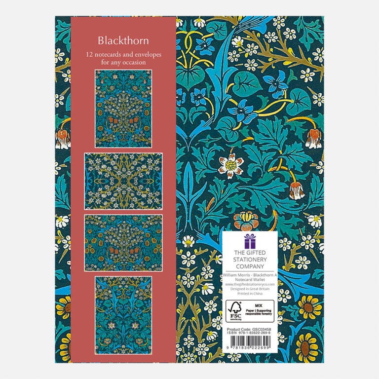 William Morris - Blackthorn Notecard Wallet