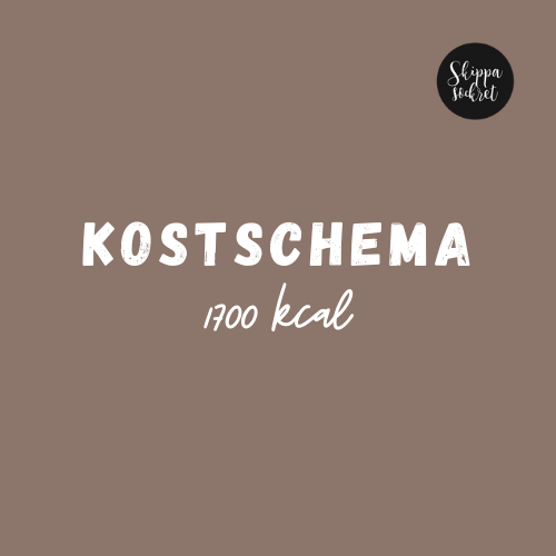Kostschema 1700 kcal