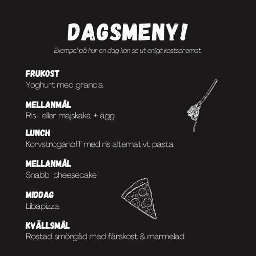 KOSTSCHEMA KOMPLETT (KVINNA)