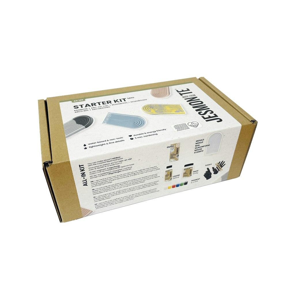JESMONITE® AC100 Starter Kit- Regnbåge roligt kit för att börja med Jesmonite