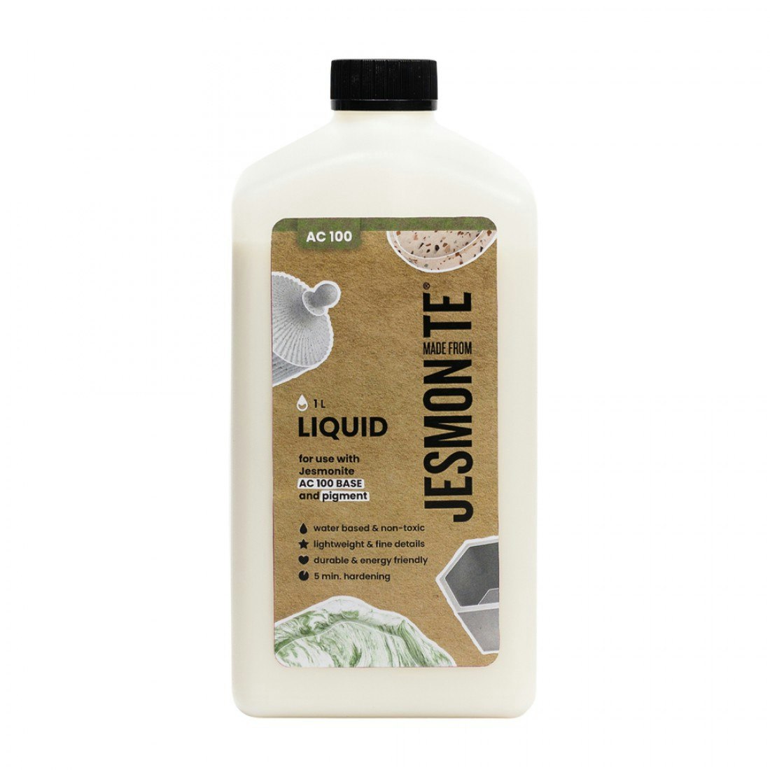 Jesmonite AC100 vätska 1 liter bästa pris hos Jesmohobby