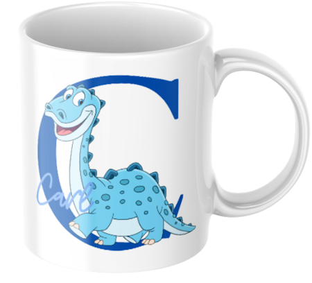 Dinosaurie - Personlig mugg för barn- Barnmugg