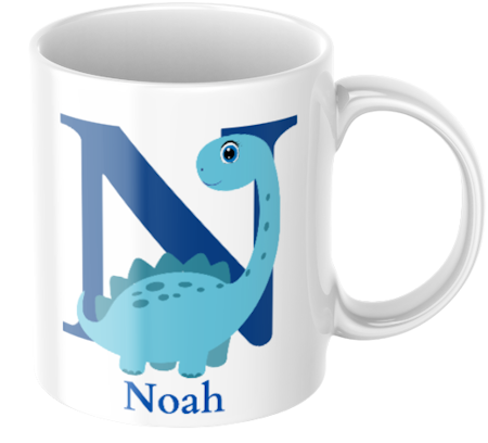 Dino - Personlig Barnmugg med namn