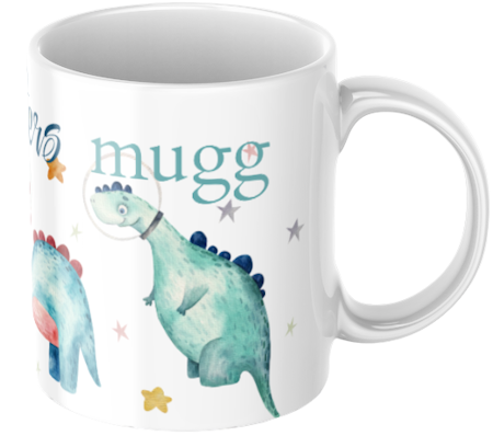 Dinovärld - Personlig mugg, Mugg för barn
