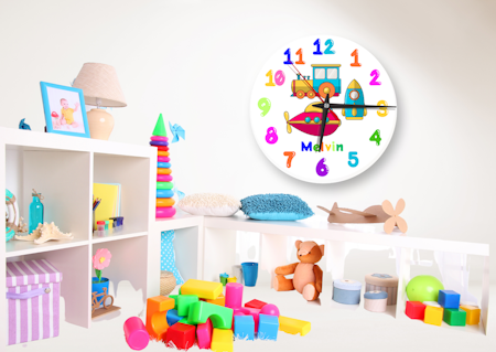 Montessoriinspirerad Väggklocka för barn