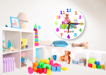 Montessoriinspirerad Väggklocka för barn