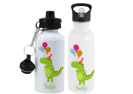 Vattenflaska med namn för barn - Cute Dino