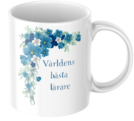 Personlig mugg till manlig lärare – Världens bästa lärare