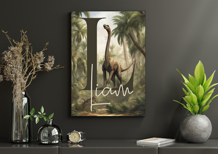 Personliga barntavlor - Posters till barnrummet-Dinosaurie