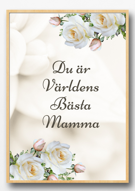 Personlig Mors Dag-affisch - Världens bästa mamma