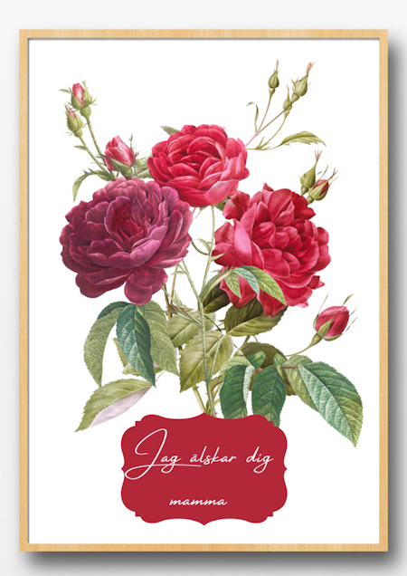 Mors dag poster - Rosor