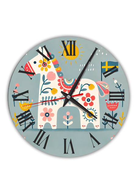 Tystgående väggklocka för hemmet- Souvenir