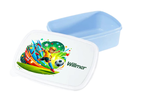 Personlig lunchlåda för barn -matlåda- lunchbox - Fotbollsspelare