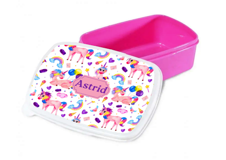 Personlig lunchlåda för barn -matlåda- lunchbox -  Enhörningar