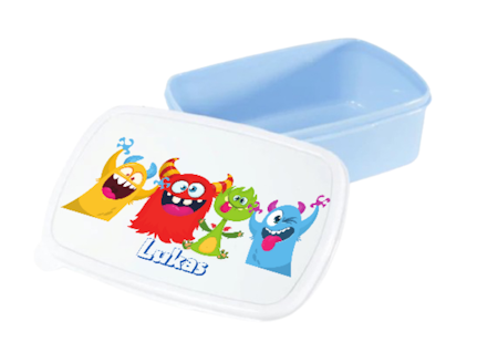 Personlig lunchlåda för barn -matlåda- lunchbox -Roliga monster
