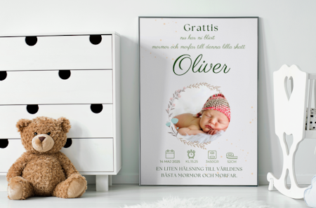 Personlig present till mor och farforaldrar -Barnbarn