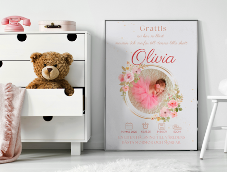Personlig present till mor och farforaldrar -Barnbarn