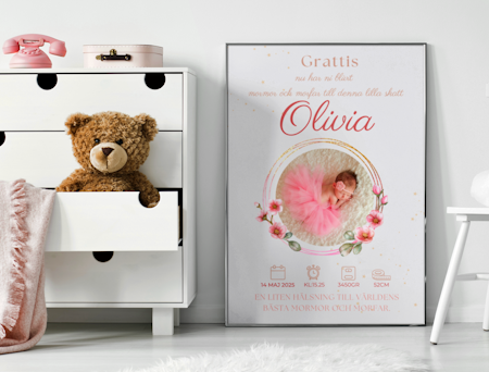 Personlig present till mor och farforaldrar -Barnbarn
