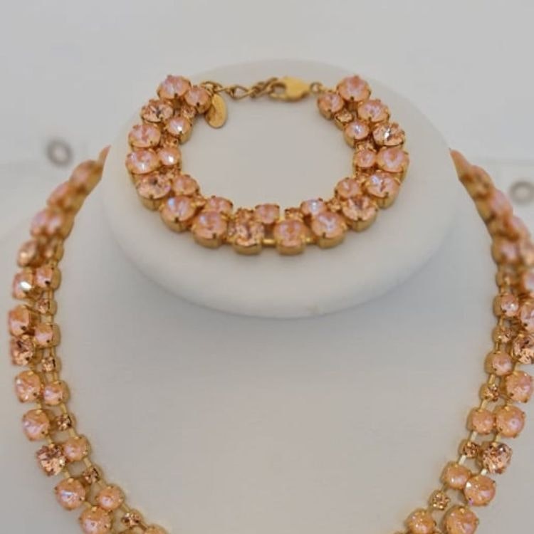 Pomona Bracelet - Peach Delite + Light Peach