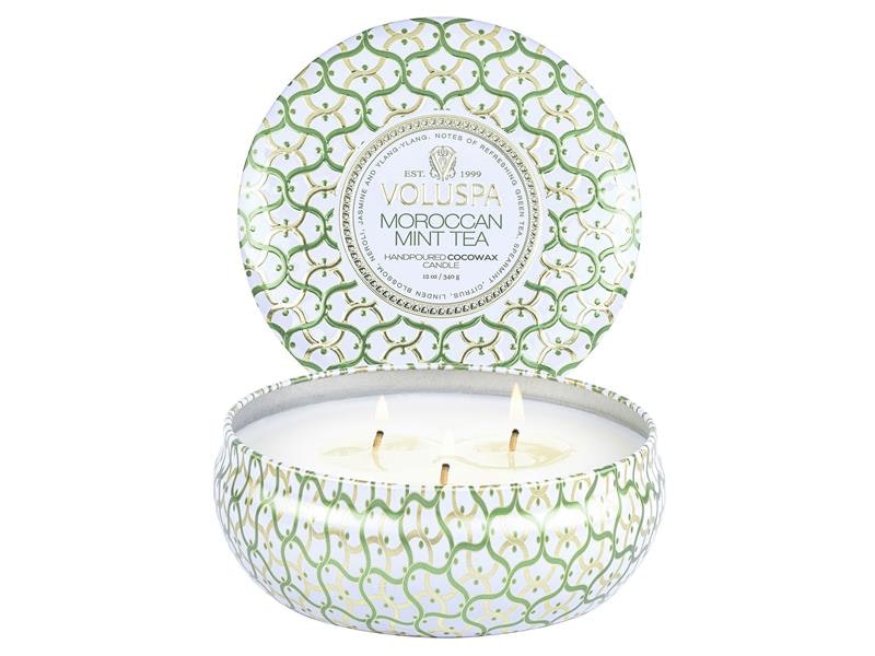 Maison 3 Wick Tin Candle - Moroccan Mint Tea