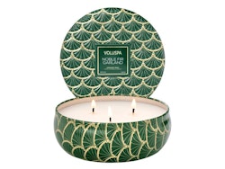 New 3-wick Candle - NEW Noble Fir Garland
