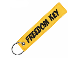 Mc-Nyckelring - FREEDOM KEY GUL