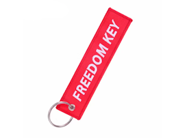 Mc-Nyckelring FREEDOM KEY RÖD