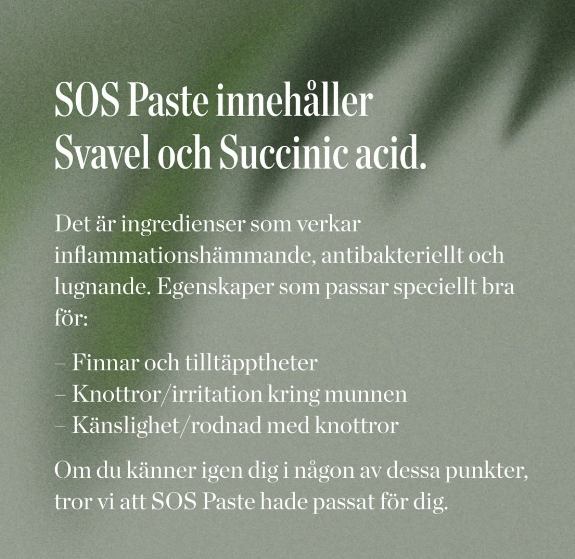 Elixir SOS Paste - svavelkräm