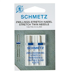 Schmetz tvillingnål stretch 2st