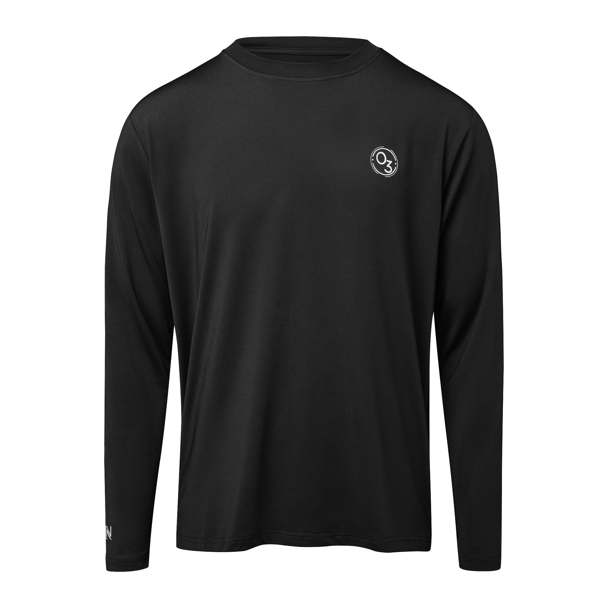 Långärmad tröja Unisex UPF 50+ svart - Ozonkläder - solsäkrade UV-kläder