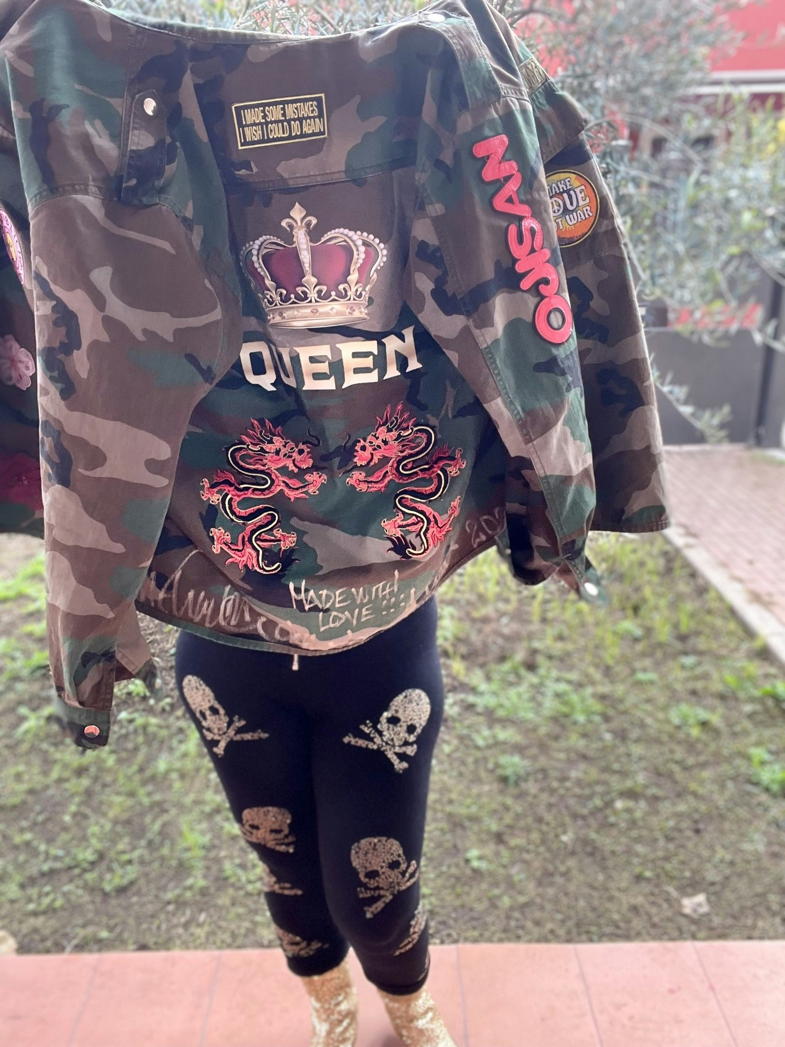 CAMO JACKET ”Bad Bitch”