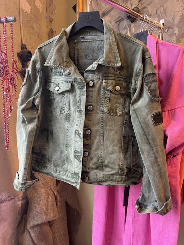 JEANS JACKET MILITARY PEACE