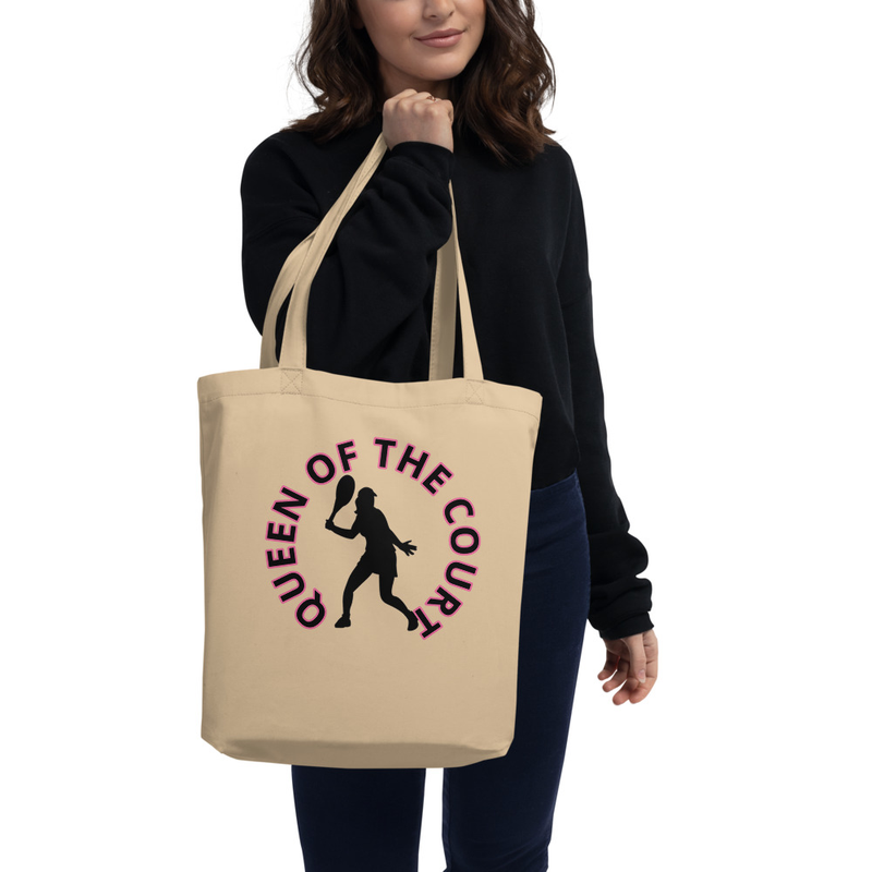 Queen of the court Eco Tote Bag - Pink - One Size - Oyster - One Size