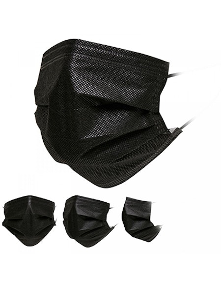 Medical Face Mask Typ II - 50-pack- Svart