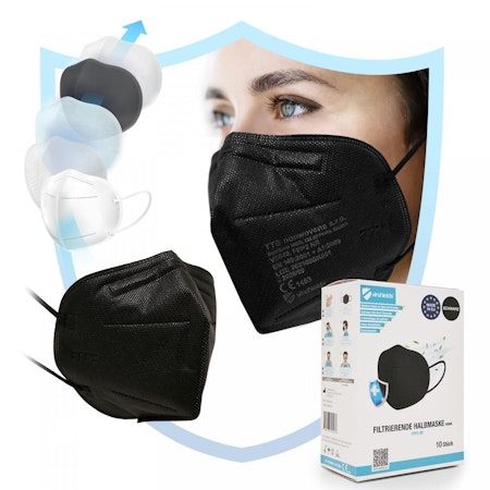 Filtering Half Mask FFP2 NR (Pack of 10) - Helkartong 45 askar = 450st