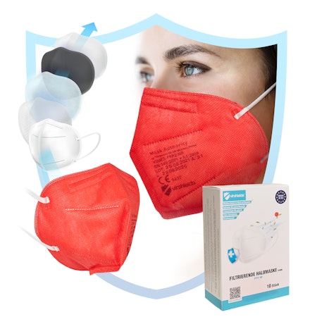 Filtering Half Mask FFP2 NR (Pack of 10) - Helkartong 45 askar = 450st