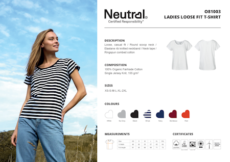 Neutral Ladies´ Loose Fit T-Shirt