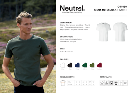Neutral Men´s Interlock T-Shirt