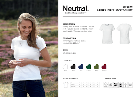 Neutral Ladies´ Interlock T-Shirt