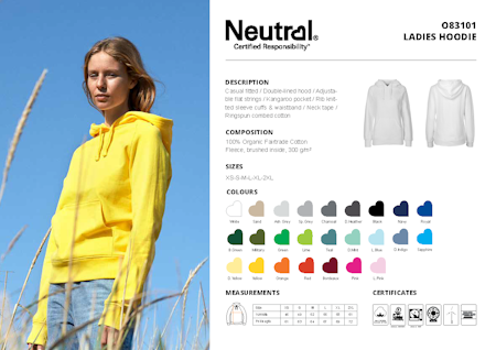 Neutral Ladies´ Hoodie