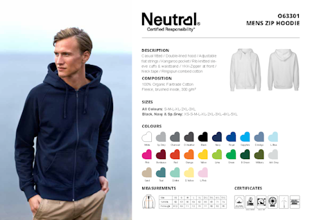 Neutral Men´s Zip Hoodie