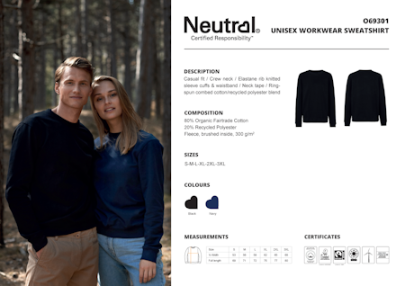 Neutral Unisex Workwear Sweatshirt